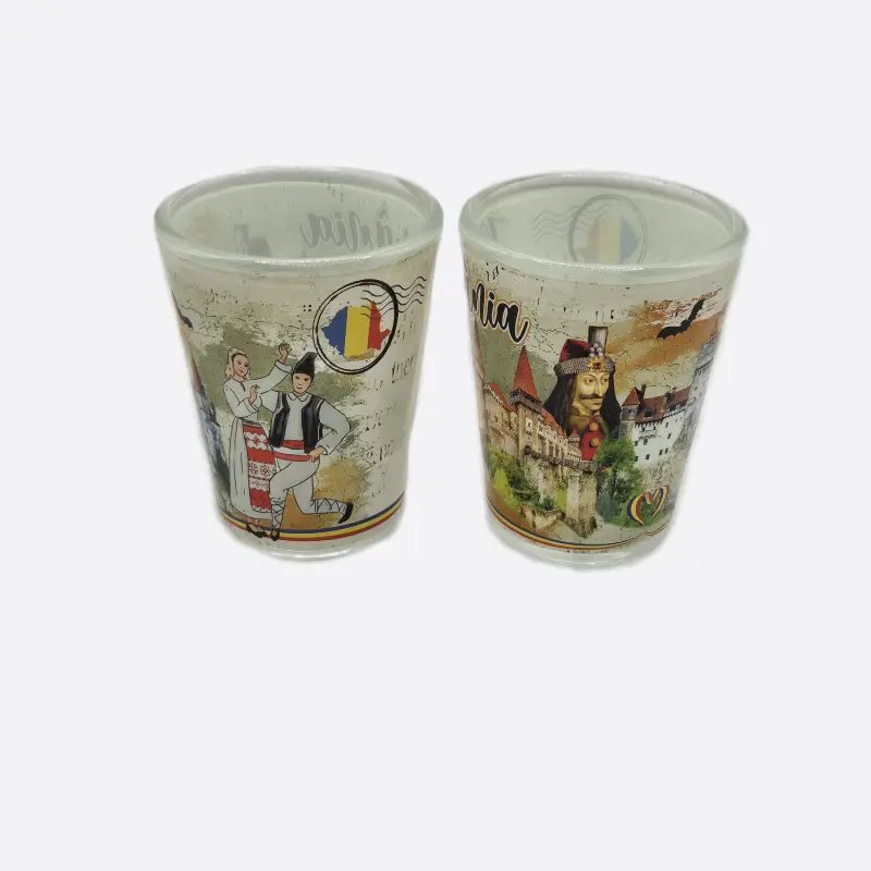 Romania, set 2 pahare shot, model 382398